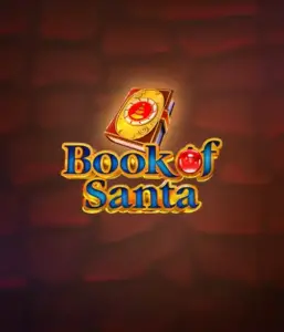 Celebrate the festive spirit with Book of Santa slot by Endorphina, highlighting an ornate golden book adorned with Santa's iconic image. This image conveys the magic and mystery of Christmas, set against a cozy red background. Great for holiday season gaming, delivering a captivating adventure. 