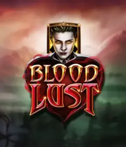 A dark and seductive view of the Blood Lust slot by ELK Studios, featuring gothic vampire symbols and a haunting castle backdrop. This image captures the slot's enthralling atmosphere, enhanced by its distinctive features, attractive for those drawn to dark, supernatural themes.